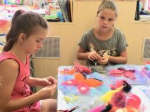 21.08.18. Мастер-класс по живописи шерстью "Бабочки"