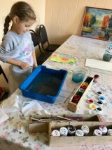 19.09.18. Мастер-класс по рисованию на воде в технике Эбру "Осень"