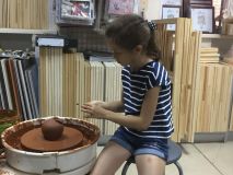 22.09.18. Занятия по лепке из глины на гончарном круге
