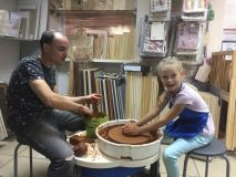 22.09.18. Занятия по лепке из глины на гончарном круге