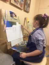 11.10.18. Занятия по живописи маслом и гуашью