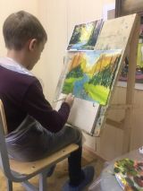 11.10.18. Занятия по живописи маслом и гуашью