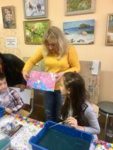 31.10.18. Мастер класс по рисованию на воде в технике Эбру