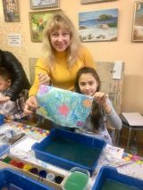 31.10.18. Мастер класс по рисованию на воде в технике Эбру