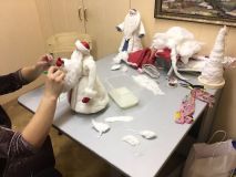 17.12.18. Мастер-класс по ёлочной игрушке из ваты "Дед Мороз"