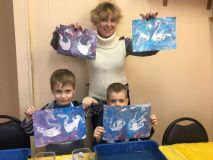 28.01.19. Занятия по рисованию на воде в технике Эбру.