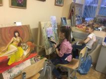 30.01.19. Занятия по живописи маслом и гуашью