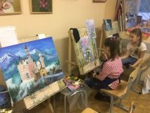 30.01.19. Занятия по живописи маслом и гуашью