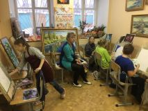 06.02.19. Занятия по живописи маслом и гуашью