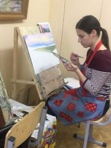 12,02,19, Занятия по живописи гуашью и маслом