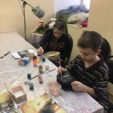 27.02.19. Мастер-класс по росписи кожаных изделий