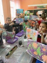 05.03.19. Выездной мастер класс по рисованию на воде в технике Эбру