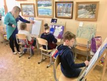 06.03.19. Занятия по живописи маслом и гуашью для детей