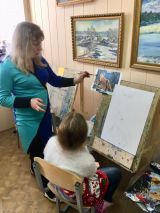 06.03.19. Занятия по живописи маслом и гуашью для детей