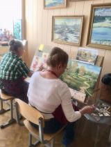07.03.19. Занятия по живописи маслом и гуашью