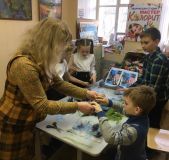 18.03.19. Занятия по живописи шерстью