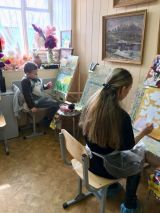 05.04.19. Занятия по живописи маслом и гуашью