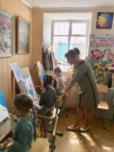 05.04.19. Занятия по живописи маслом и гуашью