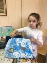 10.04.19. Мастер-класс по рисованию на воде в технике Эбру "Бабочки"