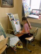 11.04.19. Занятия по живописи маслом и гуашью