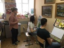 14.05.19. Занятия по живописи маслом и гуашью