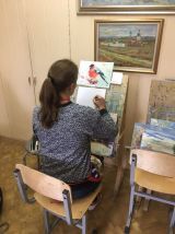 14.05.19. Занятия по живописи маслом и гуашью