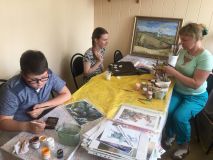 30.05.19 Мастер класс по расписыванию кожаных изделий