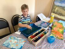3.06.2019 Рисование на воде в технике «Эбру»