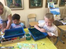 5.06.2019 Рисование на воде в технике «Эбру»