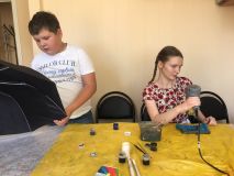 6.06.2019 Роспись зонтиков и кожаных изделий