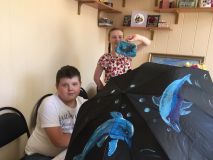 6.06.2019 Роспись зонтиков и кожаных изделий