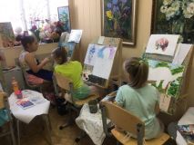 12.06.2019 Занятие по живописи маслом и гуашью 