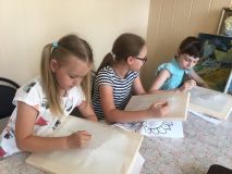 21.06.2019 Холодный батик «Подсолнухи»