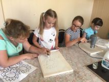 21.06.2019 Холодный батик «Подсолнухи»