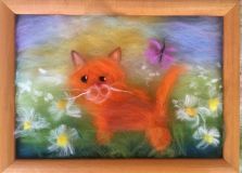 24.06.2019 Шерстяная акварель «Котики»