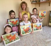24.06.2019 Шерстяная акварель «Котики»