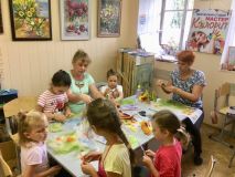 26.06.2019 Мастер класс по Живописи шерстью «Подсолнухи»