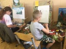 3.07.2019 Занятия по Живописи маслом и гуашью