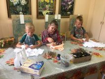 18.07.2019 Роспись футболок в технике узелковый батик 