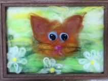20.07.2019 Живопись шерстью «Котики»