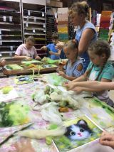 20.07.2019 Живопись шерстью «Котики»