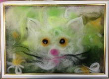 20.07.2019 Живопись шерстью «Котики»