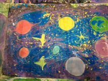 22.07.2019Рисование на воде в технике эбру "Космос, инопланетяне»