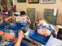 7.08.2019 Рисование на воде в технике Эбру "Черепаха»