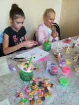9.08.2019 Полимерная кондитерская. Баночка "Сладкий коктейль"
