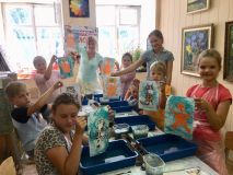 16.08.2019 Мастер класс по рисованию на воде в технике Эбру
