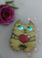 31.08.2019 Кофейные игрушки "Котик с сердечком"