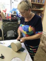 1.10.2019 Мастер класс по тканевому картонажу