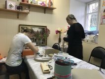 1.10.2019 Мастер класс по тканевому картонажу
