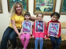 2.09.2019 Живопись шерстью «Единорог»